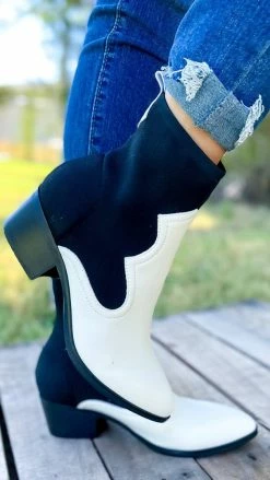 MIA White Nicky Booties SHOES