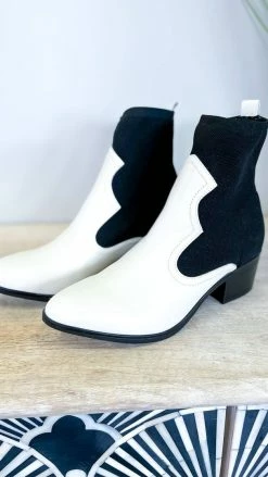 MIA White Nicky Booties SHOES