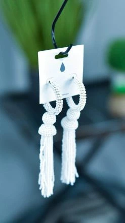 JOIA Trading White Sandra Earrings
