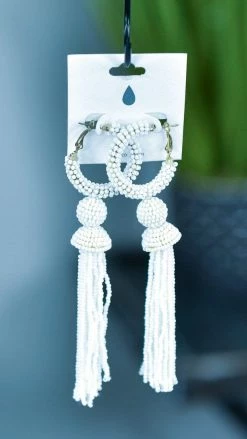 JOIA Trading White Sandra Earrings