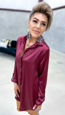 The ZigZag Stripe TOPS & TUNICS Wine Cocktail Chats Tunic