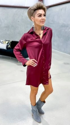 The ZigZag Stripe TOPS & TUNICS Wine Cocktail Chats Tunic