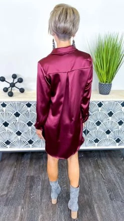 The ZigZag Stripe TOPS & TUNICS Wine Cocktail Chats Tunic