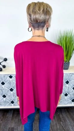 The ZigZag Stripe TOPS & TUNICS Wine Stay Original Top