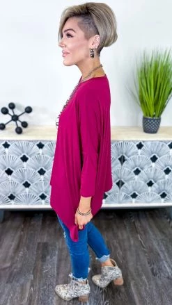 The ZigZag Stripe TOPS & TUNICS Wine Stay Original Top