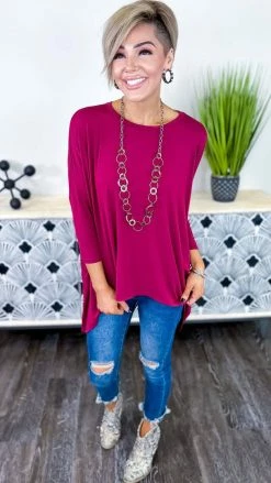 The ZigZag Stripe TOPS & TUNICS Wine Stay Original Top