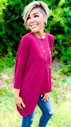 The ZigZag Stripe TOPS & TUNICS Wine Stay Original Top