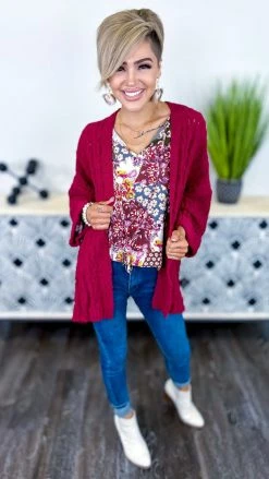 Umgee Wine Today's Forecast Cardigan