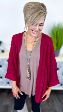 Umgee Wine Today's Forecast Cardigan