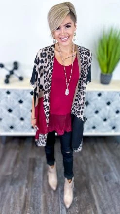 Origami TOPS & TUNICS Wine Total Beauty Tank