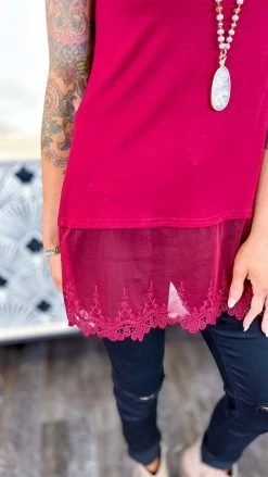 Origami TOPS & TUNICS Wine Total Beauty Tank