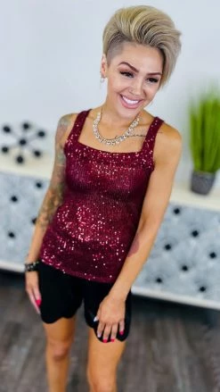 The ZigZag Stripe Wine Weekend Wow Tank