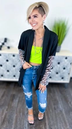 The ZigZag Stripe Yellow Crop Brami