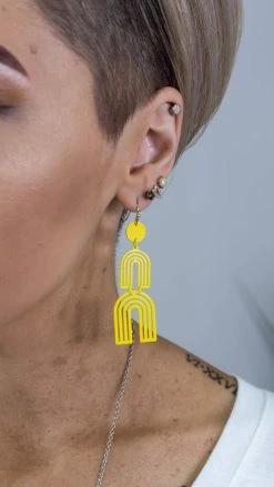 Urbanista Yellow Kody Earrings ACCESSORIES