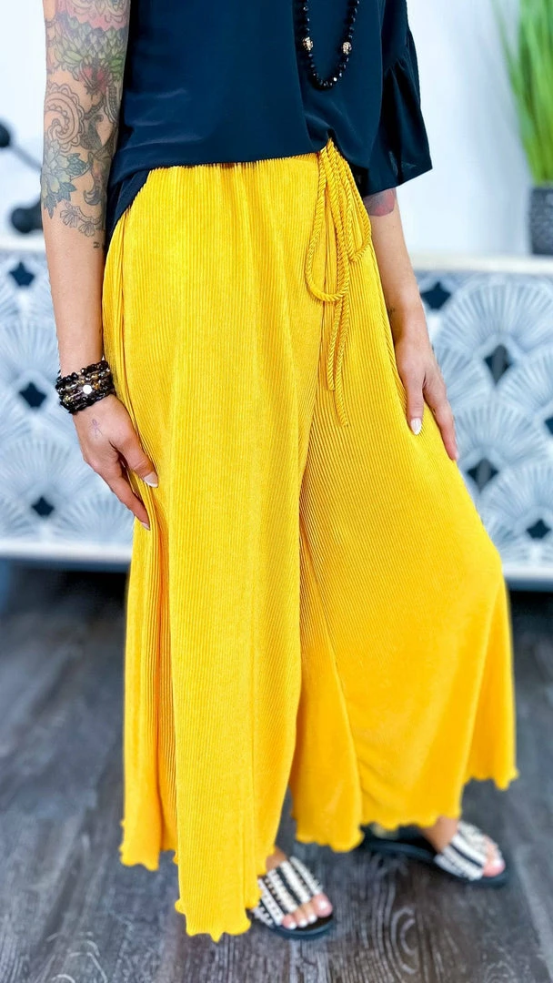 The ZigZag Stripe Yellow Lush Embrace Pants BOTTOMS