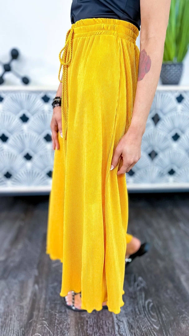 The ZigZag Stripe Yellow Lush Embrace Pants BOTTOMS