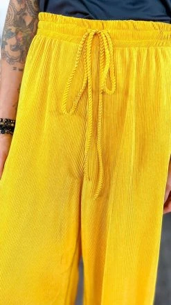 The ZigZag Stripe Yellow Lush Embrace Pants BOTTOMS