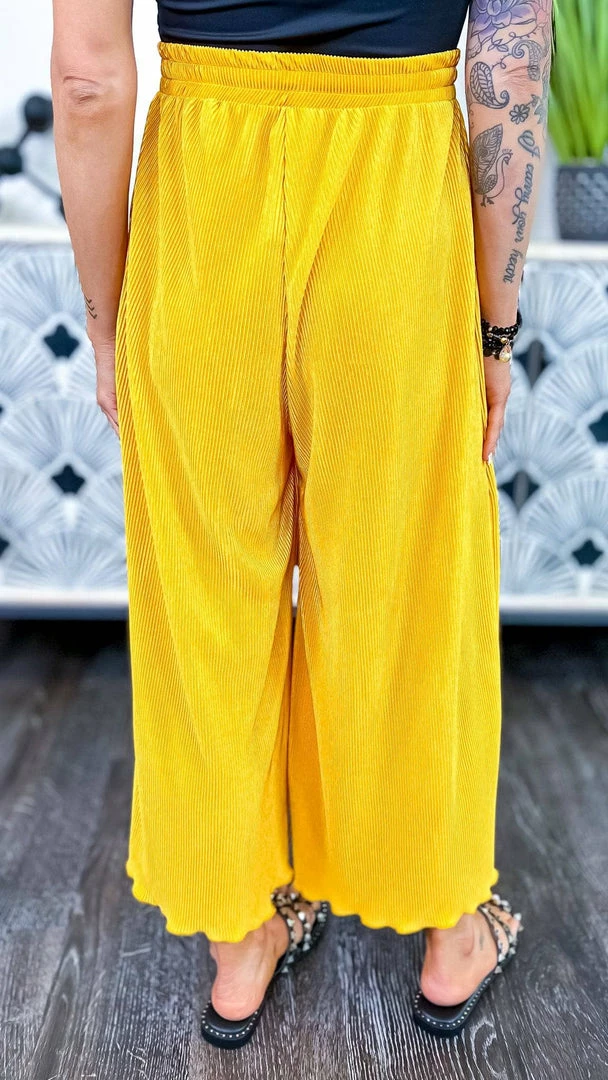 The ZigZag Stripe Yellow Lush Embrace Pants BOTTOMS
