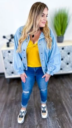 The ZigZag Stripe TOPS & TUNICS Yellow Play Along Tank [NO RETURNS]