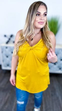 The ZigZag Stripe TOPS & TUNICS Yellow Play Along Tank [NO RETURNS]