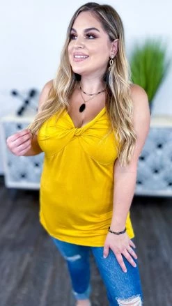 The ZigZag Stripe TOPS & TUNICS Yellow Play Along Tank [NO RETURNS]