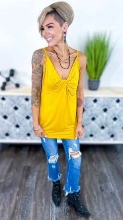 The ZigZag Stripe TOPS & TUNICS Yellow Play Along Tank [NO RETURNS]