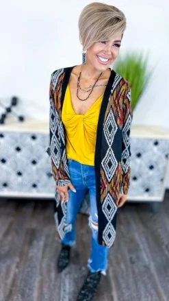 The ZigZag Stripe TOPS & TUNICS Yellow Play Along Tank [NO RETURNS]