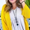 The ZigZag Stripe Yellow Pretty Epiphany Cardigan