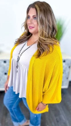 The ZigZag Stripe Yellow Pretty Epiphany Cardigan