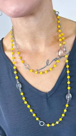 Lost & Found Yellow Raelyn Necklace