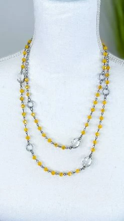 Lost & Found Yellow Raelyn Necklace