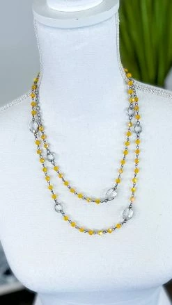 Lost & Found Yellow Raelyn Necklace