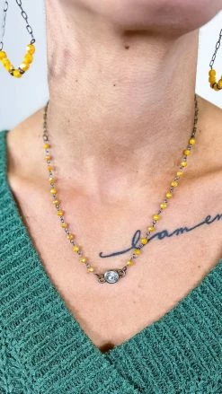 Lost & Found Yellow Sophie Crystal Necklace